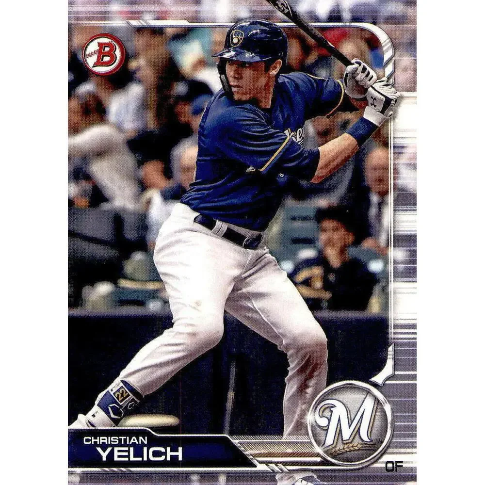 2019 Bowman Christian Yelich #14 Milwaukee Brewers